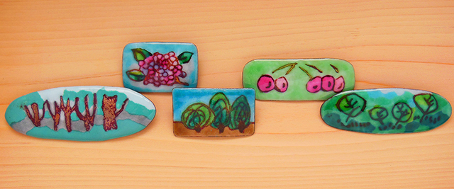 七宝焼ブローチ